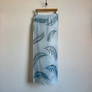 Vintage Mid Century CHRISTIAN DIOR Baby Blue Long Silk Sleeve Scarf